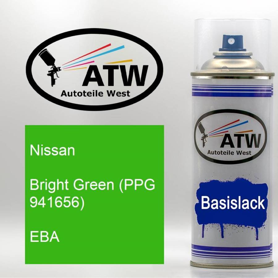 Nissan, Bright Green (PPG 941656), EBA: 400ml Sprühdose, von ATW Autoteile West.